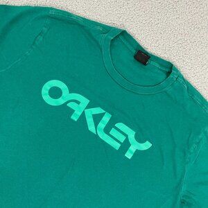 Oakley Mark Li T-Shirt Men L Teal Short Sleeve